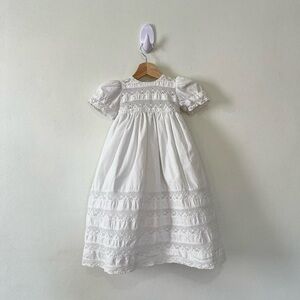 White Cotton Baby Doll Dress